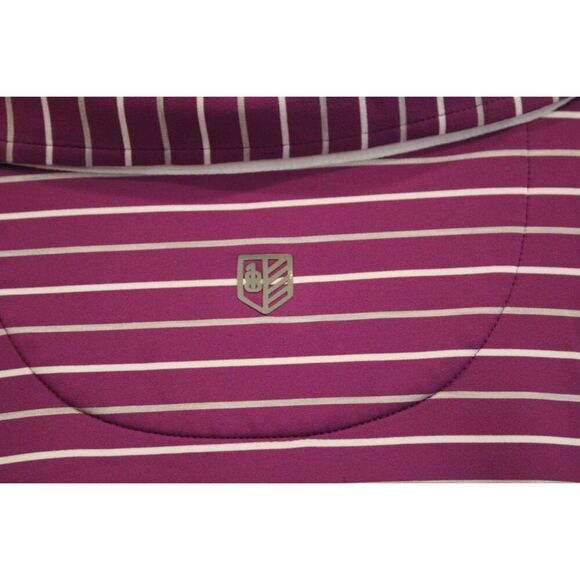 Rule 18 Bobby Jones purple and while strip golf polo shirt size xlarge - Picture 6 of 6